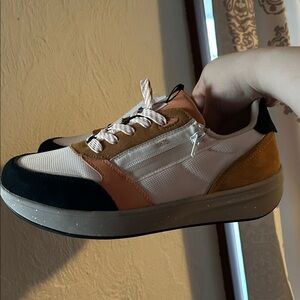 DREW Sneakers in Black, Tan, and Cream